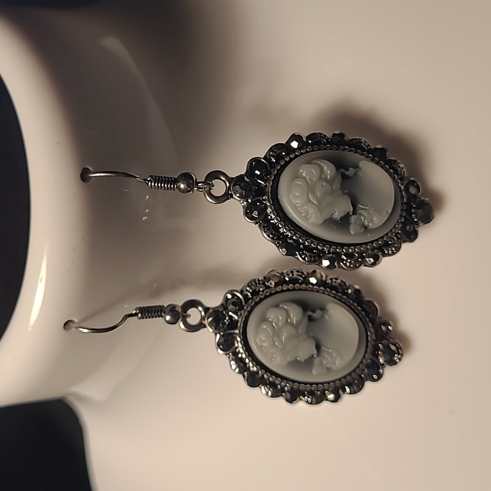 Cameo earrings